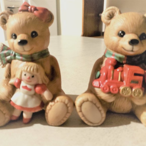 Homco Other - Set of 2 Christmas Bears HOMCO #5560